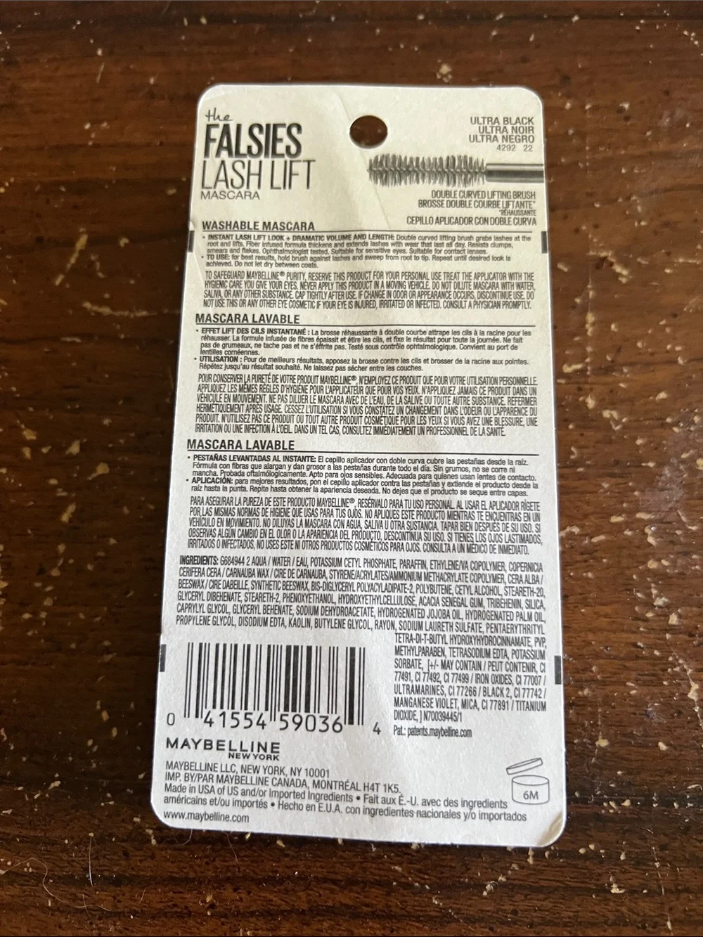 Maybelline The Falsies Lash Lift Mascara - Silver & Purple Packaging